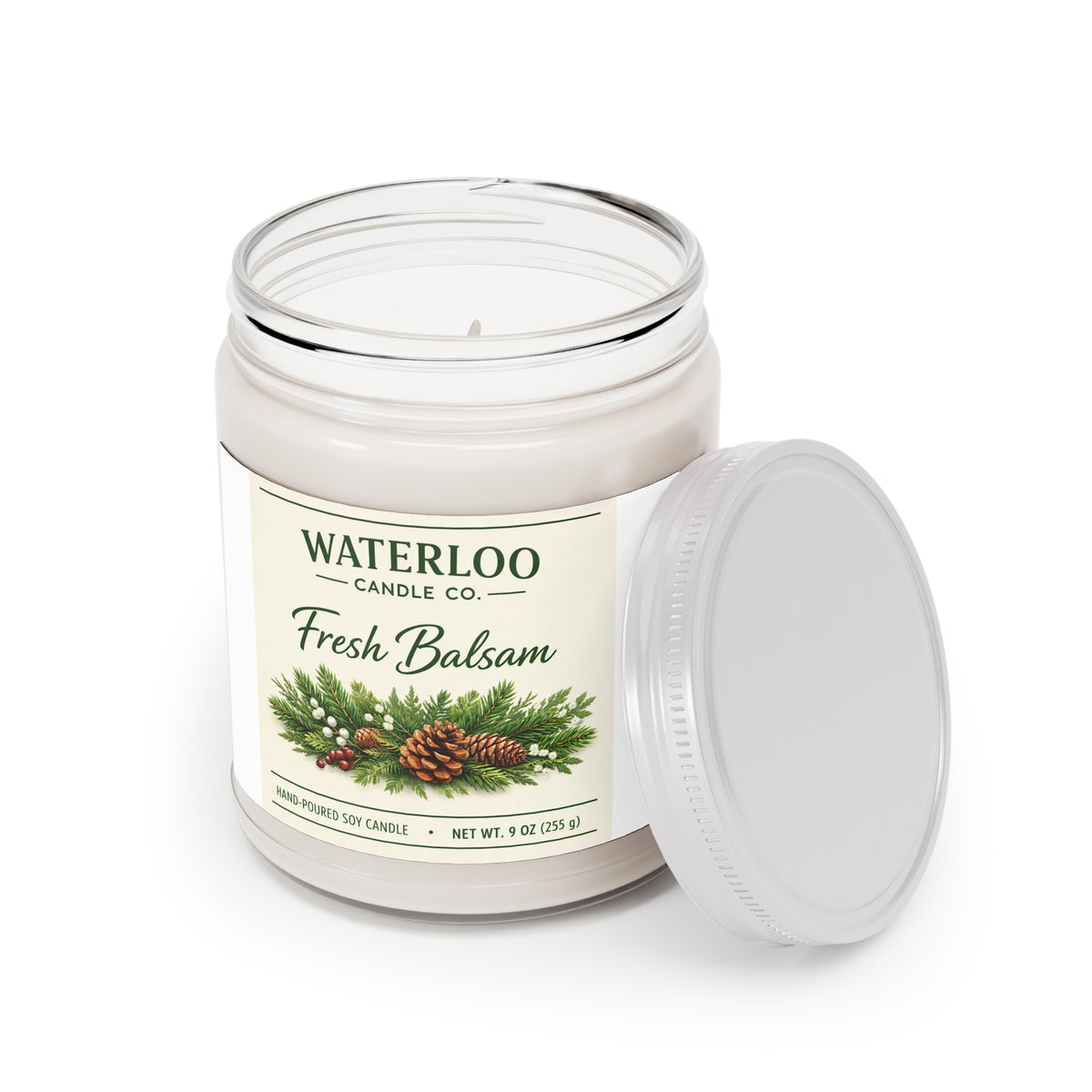 Waterloo Candle Co — Fresh Balsam (9 oz Soy Candle)