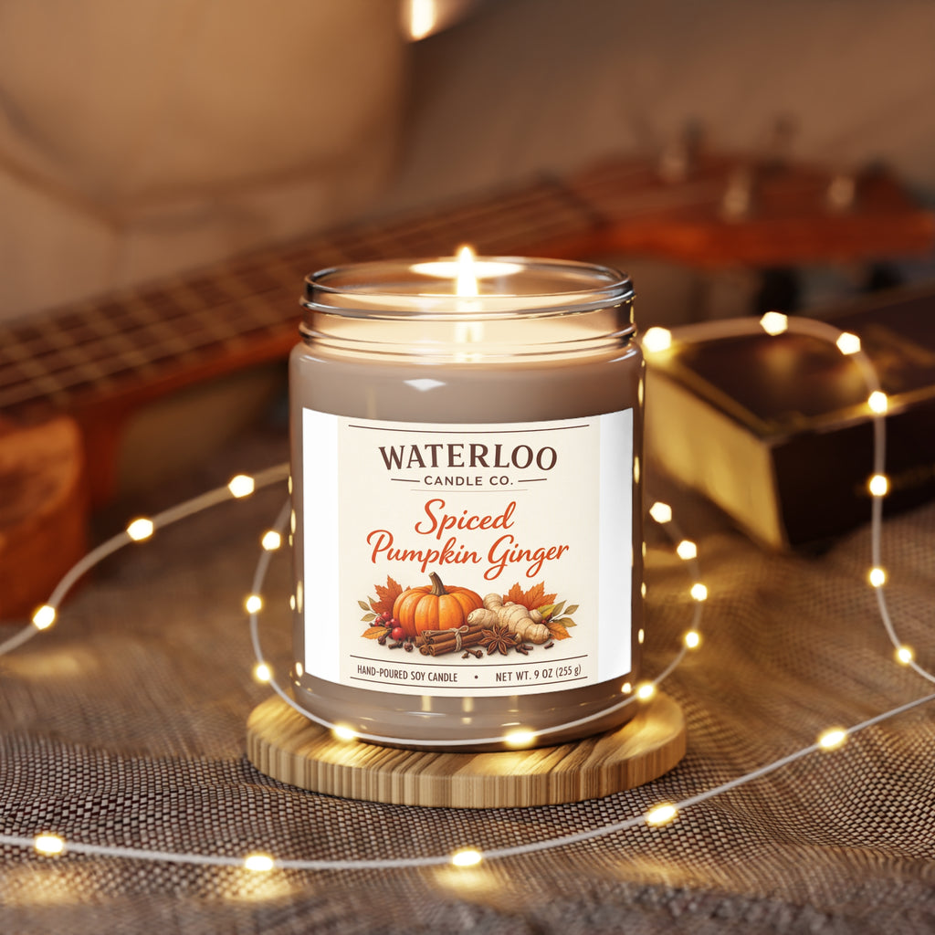 Waterloo Candle Co — Spiced Pumpkin Ginger (9 oz Soy Candle)