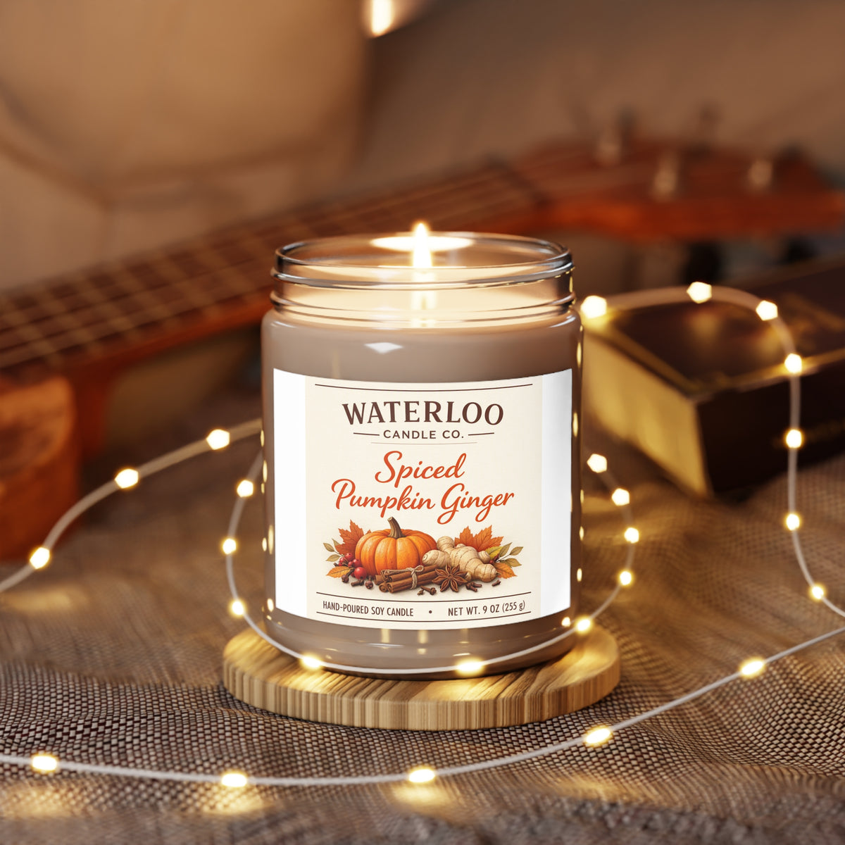 Waterloo Candle Co — Spiced Pumpkin Ginger (9 oz Soy Candle)